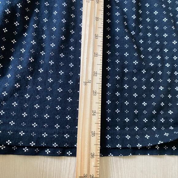 Croft & Barrow Floral Square Tunic Top Women 2X Black Pockets 3/4 Sleeve Cottage - Picture 9 of 9